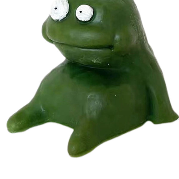 Lermän formad ljus Cartoon doftande ljus Roliga fula söta ljus Souvenirer Fet grön