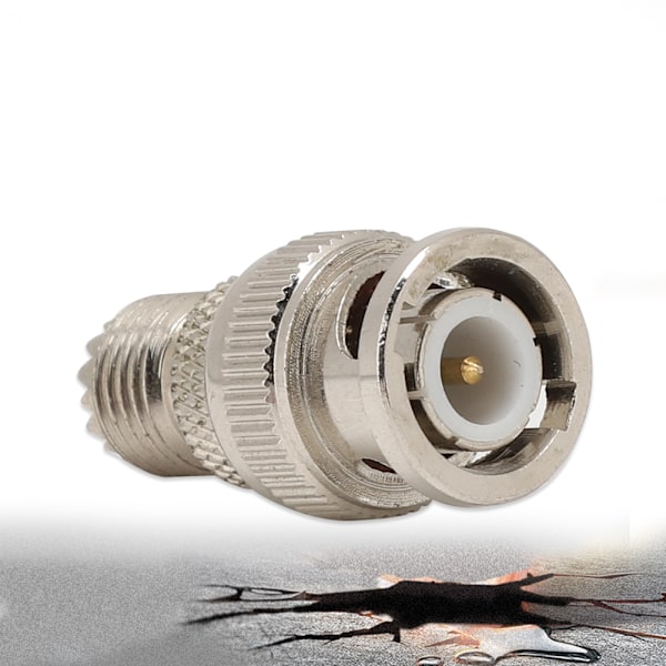 2 st BNC/Mini UHF till JK-adapterkonverter i nickelpläterad mässing för antennradio WiFi