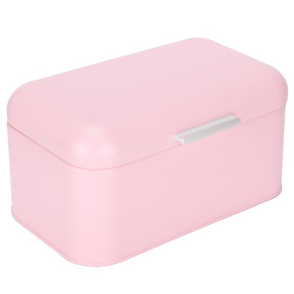 Pink Iron Brød Container Organizer Giftfri Retro Husholdningskøkken Opbevaringskasse