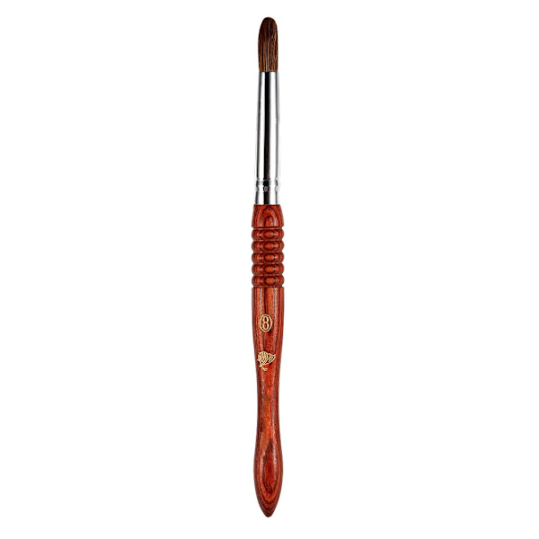 Manikyyri Mink Hair Akryyli Nail Art Pen Ruusupuu Akryyli Nestemäinen Puuteri Kaiverrusharja #8