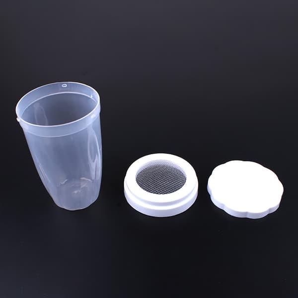 Mjölpulverburkar Manuell florsocker-sil Plastmjölnätflaska