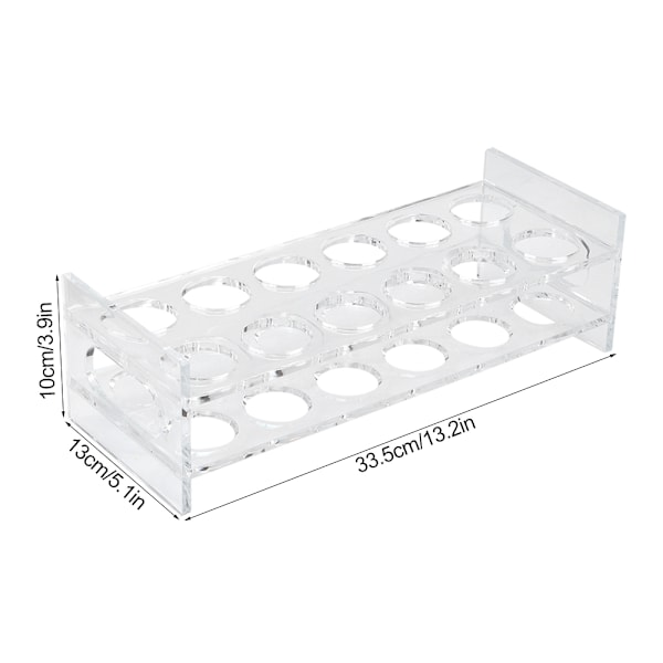 Skrivebordsstativ for 2 rader med 12 flasker, vinstativ, glassholder, displayhylle, arrangør, 2 rader x 6 hull
