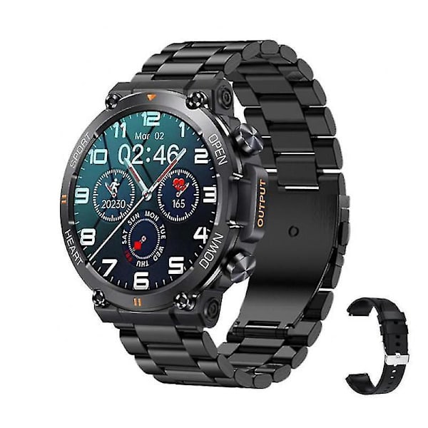 K56pro Smartwatch til Mænd og Kvinder - Sort Fitness Smartwatch