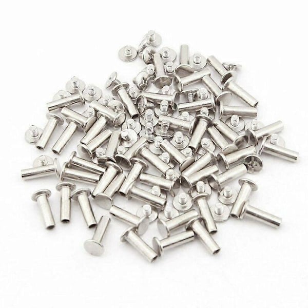 30 Set Bindningsskruvar, 5mm x 15mm Nickelpläterade Bindningsskruvar, Silverton, Starlight