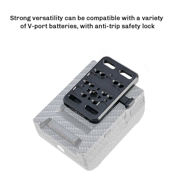 Mini Batteriplade V-Port med 15 mm Rørklemme