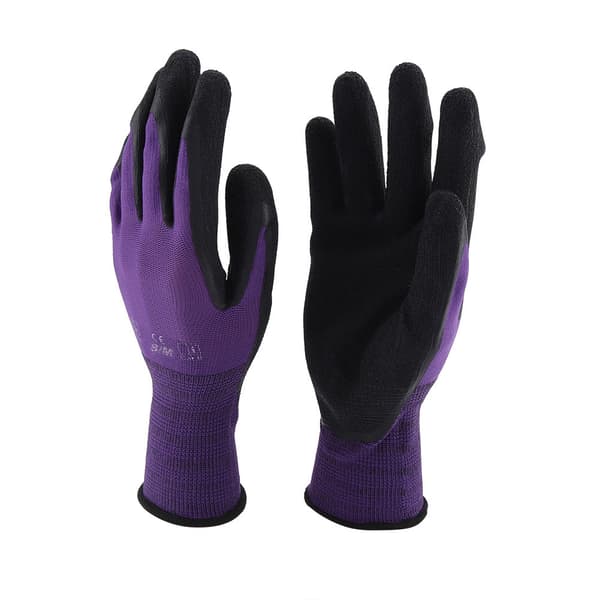 Trädgårdsarbete Arbetshandske Nylon Nitril Latex Säkerhetsgrepp Slitstarka Handskar