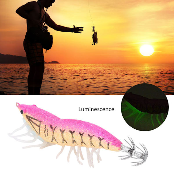 3g ABS Luminous Squid Koukku Keinotekoinen Simulaatio Katkarapukalastus Vieheet Syötit Kalatarvikkeet Tarvikkeet005#