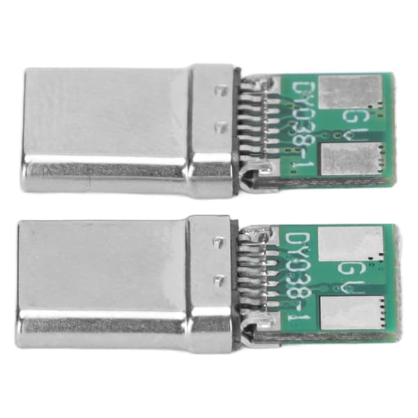 2 stk. USB C Breakout Board PD Type C 8-benet 20V 3A nominel strøm hurtigopladning USB C hanadapter til tablet bærbar computer Type C han 20V