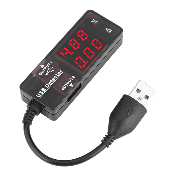 YB26VA Dual Display USB detektor Voltmeter Amperemeter Spänning Strömmätare Batterikapacitet Tester Enfärgad