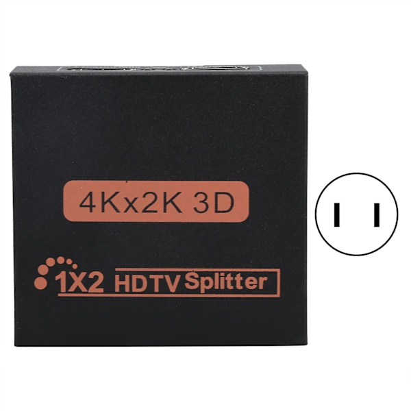 High Definition Multimedia Interface Splitter 4Kx2K 1-In 2-Out Datortillbehör 100-240VUS-kontakt