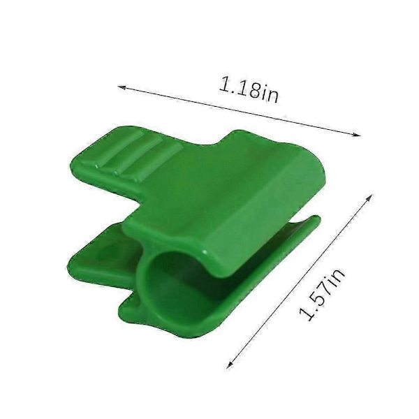 Drivhusbeslag, 20 stk. Drivhusfilm Fastgørelsesclips, Lamineret Plastik, Clips til Læskærme Bannere, Rammer og Rækkebeskyttere 11mm Diameter_SZXM