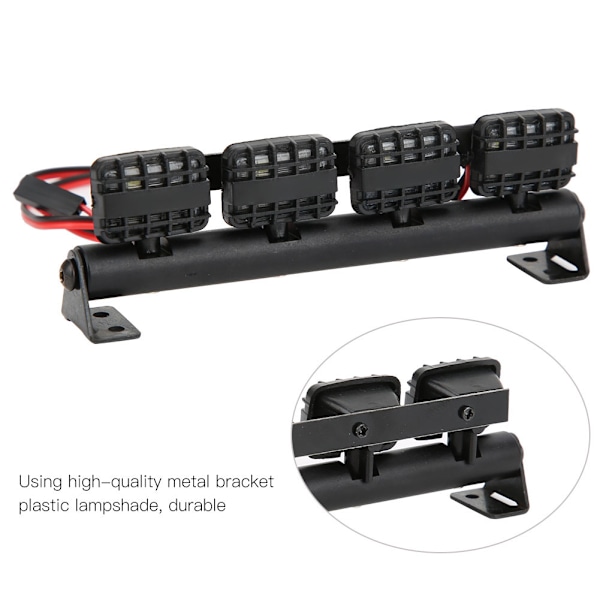 RC-biltaks LED-ljus Fjärrkontroll Biltillbehör Passar för 1/10 RC Crawler TRX4/90046/90047/D90/D1104 Lampor