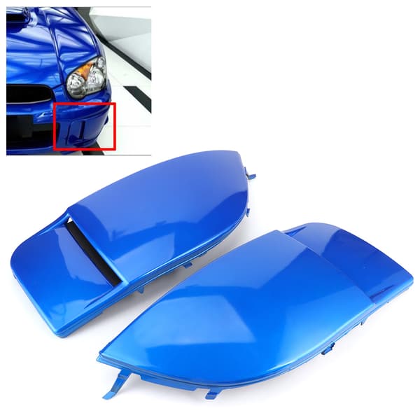 Par tåkelysramme lampe deksel passer til Subaru Impreza STI WRX 04-05 Blå