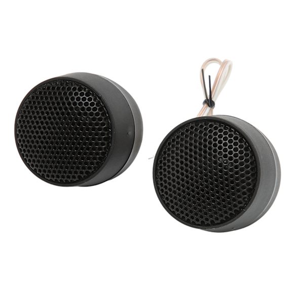 Par Mini Dome Diskanthøjttaler 10W 4Ω Rund Højttaler Tilbehør Sort Universal Bil Audio System