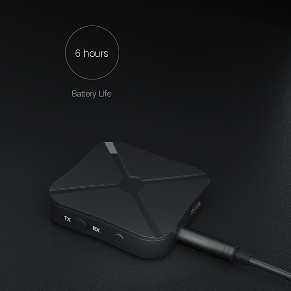 Bluetooth-mottaker 3,5 mm AUX bærbar bil Bluetooth-adaptermottaker for mobiltelefon PC-lyd