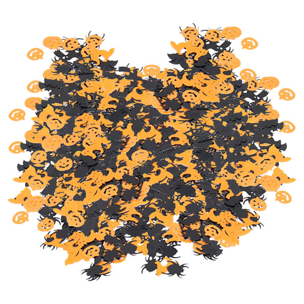 200g Halloween-konfetti Halloween-festbordsdekorasjon Konfetti Gresskar Edderkoppnett Folie Metalliske Paljetter Konfetti Dekor HMS220716