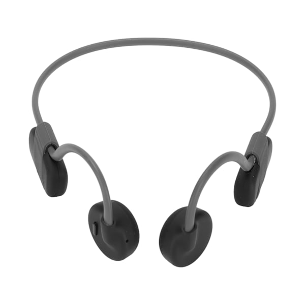 Bone Conduction Bluetooth Headset IP56 Vandtæt Støvsikker HiFi Lyd Indbygget Mikrofon Open Ear Trådløs Hovedtelefon Grå