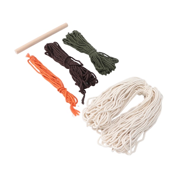Macrame Kit Kaktusmönster Fridfullt Avslappnande DIY Vävmaterial Väska Set för Hantverksentusiaster
