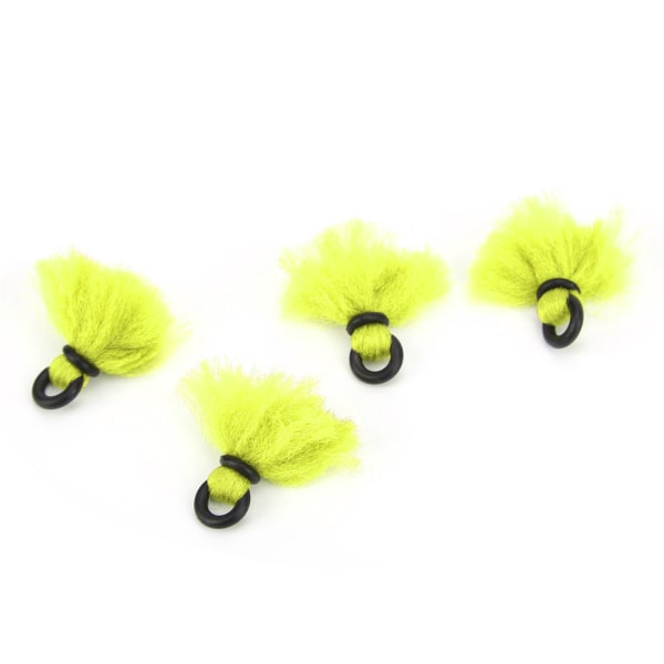 4st Flugfiske Float Garn Strike Indicators Drift Krok Positionering Floats BobbersFluorescerande Gul