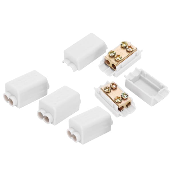 5 stk. terminal parallel splitter kobber samleboks til loftlampe ledningsføring ZK-1306