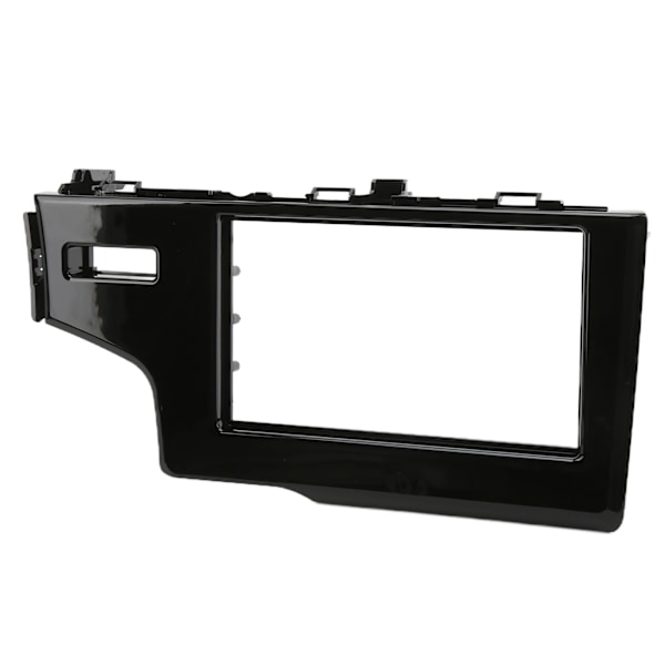 2DIN bilradio fascia central kontrol audio navigation panel udskiftning til Fit Jazz LHD UV sort 2013‑2015