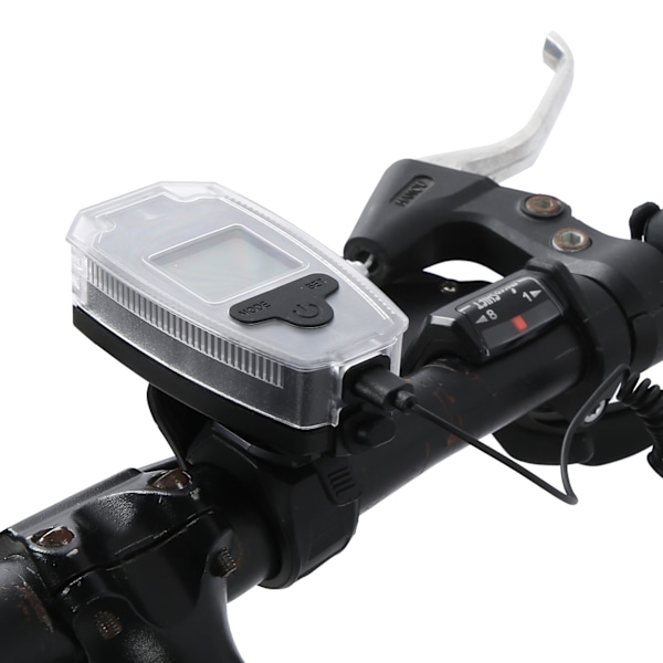 Multifunktionel cykelforlygte cykel speedometer LED-display horn advarsel til cykling