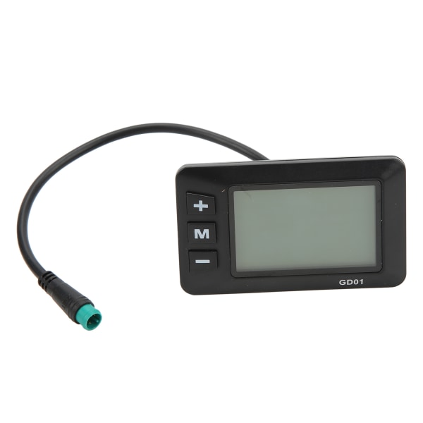 Elektrisk cykeldisplay 36V 48V LCD GD01 Display 5 stift vattentät kontakt för 22,2 mm styre