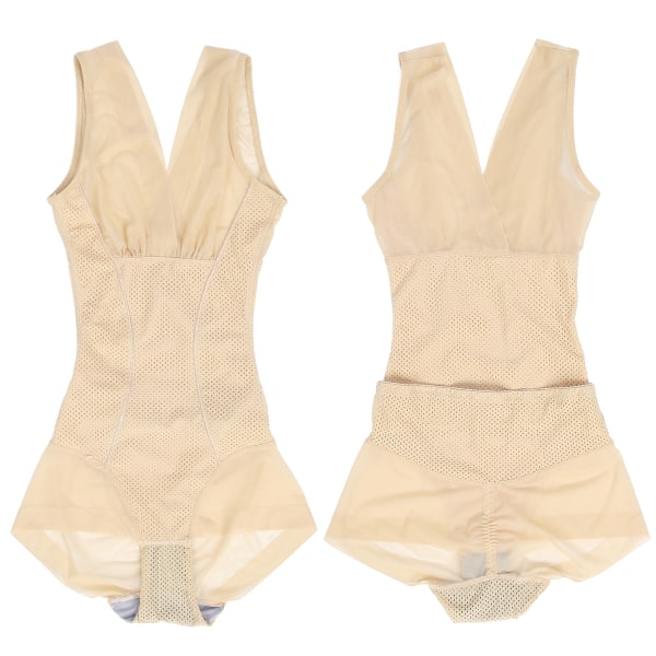 Supertunn magekontroll Body Shapewear Bantning Elastisk waist trainer Gördel Body (Khaki)M