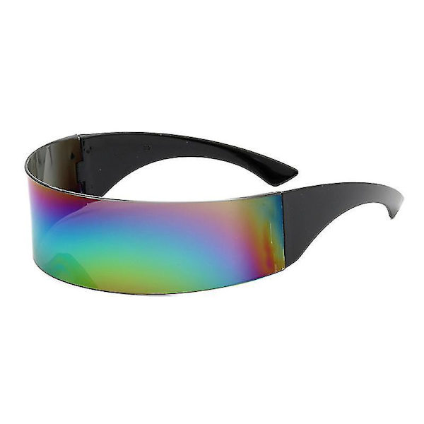 Nye Futuristiske Wrap Around Solbriller | Stilige Kostyme Solbriller2