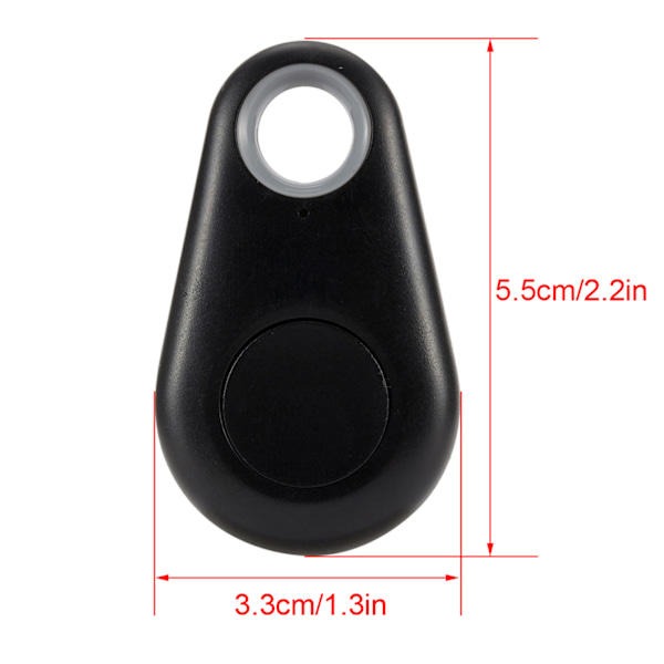Mini Bluetooth Tracker Bag Lompakkoavain Pet Kadonnut Smart Finder Locator Hälytin musta black