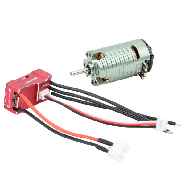 1410 Harjaton moottori + 18A punainen ESC- set RC-auton vaihtotarvike Varaosa Vihreä 5500KV