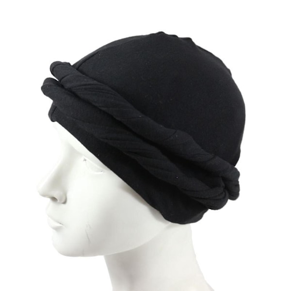 2023 Ny Satin Durag Turban for Menn - Wave Cap, Elastisk & Elegant Bruk (Brun)