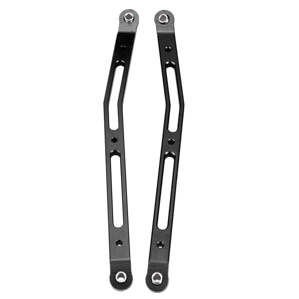 Bageste øvre chassisforbindelse i aluminiumslegering til Axial Rock Racer 90026 RC-bil (sort)