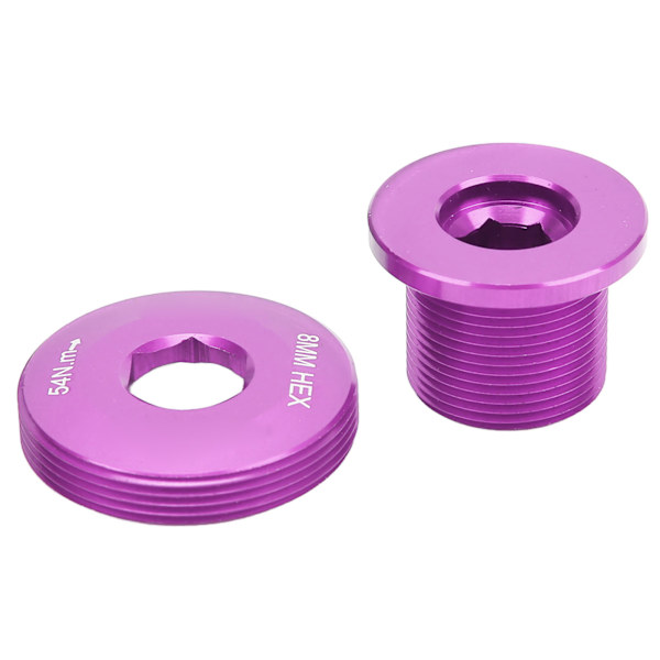 Cykelkrank Arm Fikseringsbolt M18 M30 Legering Cykelkrank Skruer til Vejbjergcykel Lilla