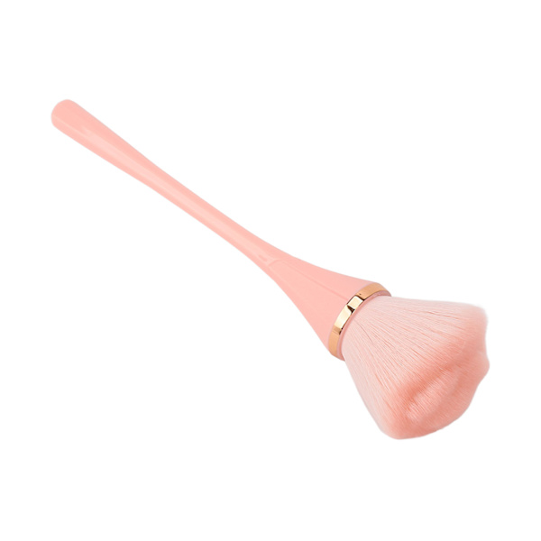 Makeupbørste Bløde Rige Børstehår Slanke Hårspidser Oversize Fluffy Stærk Puddergreb Evne Børste Pink
