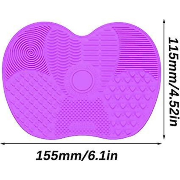 Silikon Rengjøringsmatte, Sminkekost Rengjøringsmatte, Rengjøringskost, Myk Silikon Vaskeskrubber, Rengjøringsverktøy