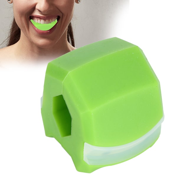 Facial Jawline Trainer Jaw Muscle Training Slimming Silicone Face Neck Exercise Ball SGreen