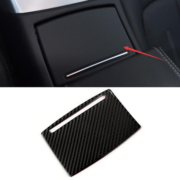 Karbonfiber Vannkopp Panel Deksel Trim Passer for A6 A7 2012-2018 Venstrekjøring