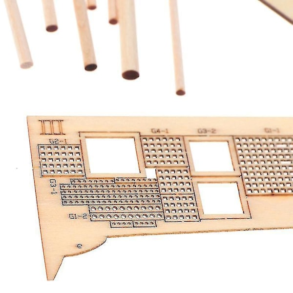 Træ DIY Sejlbåd Model Kit - Halcon 100 - Skibssamling Dekoration Gave