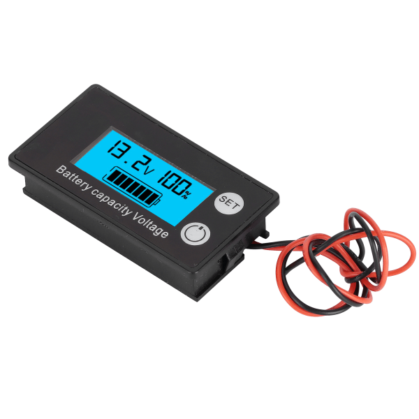 JX‑6133 LCD DC-spänningsmätare Vattentät batterikapacitetstestare Spänningsmonitor DC8‑100V Blå