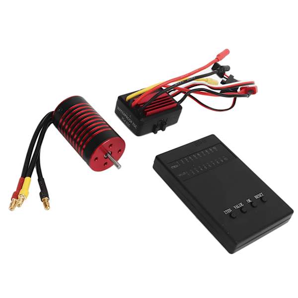 RC borstlös motor ESC-kit 2845 vattentät motor 35A ESC programkort set för 1/12 fjärrkontrollbil 2800KV