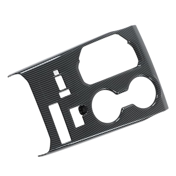 Bilens midtkonsoll girpanel trim selvklebende glanset karbonfiberstil erstatning for Highlander 2022+ LHD
