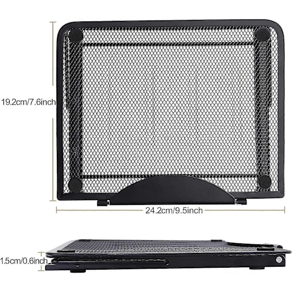 Multi-Vinkel Laptop Stand Rustfrit Stål Justerbar Ergonomisk Letvægts Ventileret Laptop Stand Bl