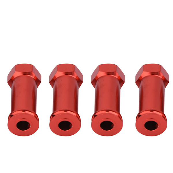 12 mm hjulsexnav 30 mm förlängningsadapter för Traxxas Slash 4X4 1/10 lastbil (12*30 mm, röd)