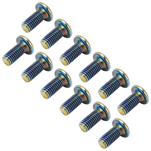 12 st M5x11,5 mm Cykelskivbroms Rotorbultar Skruvar Legering Stål Bromsskivor Skruvar för Mountainbike