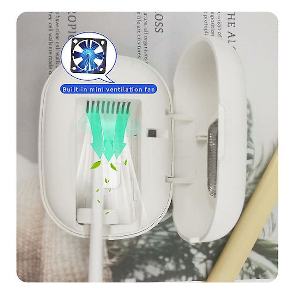 UV Tandborste Sanitizer Case: Bakteriedödande Tandborste Sterilisator