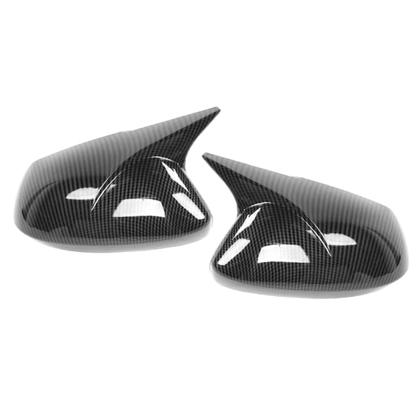 Par sidospegelkåpa Horn Style Protector Housing Passar för Corolla Sedan/Hatchback Kolfiberstil