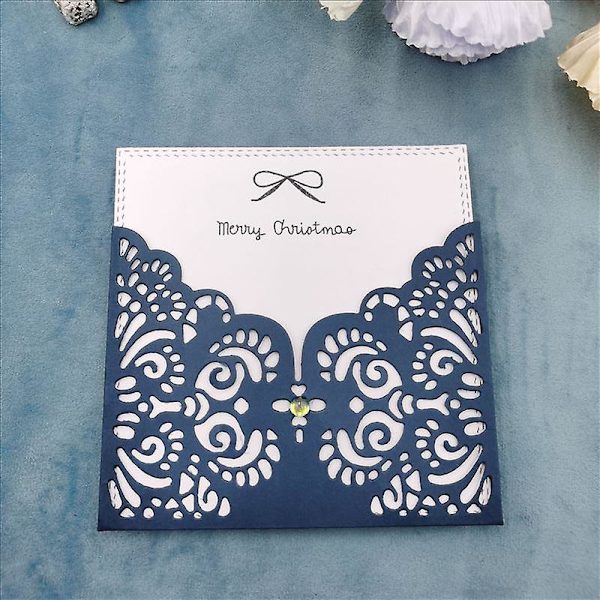Scrapbooking Blondering Lomme Skæreforme - DIY Metal Stenciler til Prægning Papirhåndværk, Album Dekoration - 144x103mm