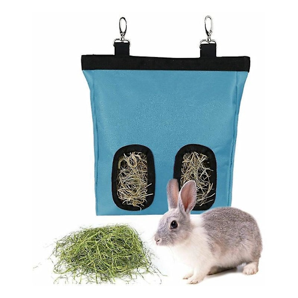 Kaninbur Tilbehør Hengende Poseholder, Herbivore Høyposer Høyballer, Herbivore Fôringsautomater Egnet for Marsvin, Chinchillaer, Kanin, Hamstere, S