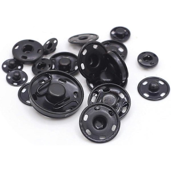 20 Set Rostfria Metall Tryckknappar Sy Knapp Tryckknappar (19mm)